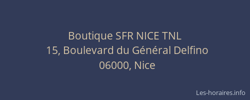 Boutique SFR NICE TNL