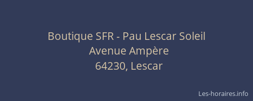 Boutique SFR - Pau Lescar Soleil