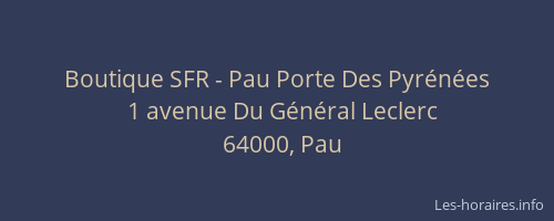 Boutique SFR - Pau Porte Des Pyrénées