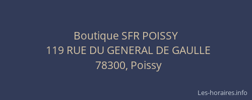 Boutique SFR POISSY