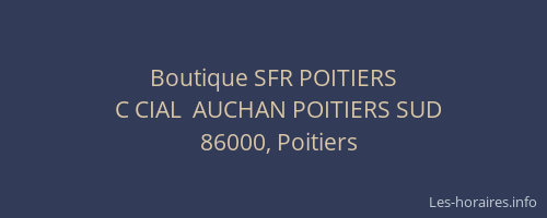Boutique SFR POITIERS