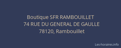 Boutique SFR RAMBOUILLET