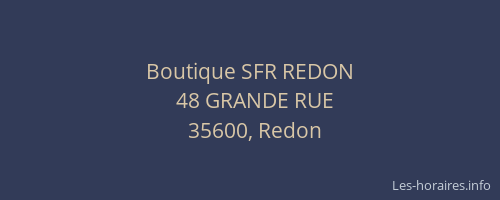 Boutique SFR REDON