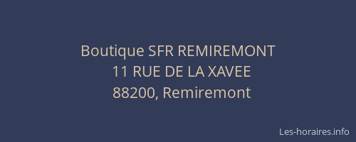 Boutique SFR REMIREMONT
