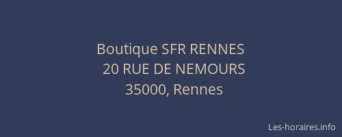 Boutique SFR RENNES