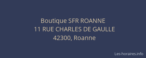Boutique SFR ROANNE