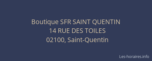 Boutique SFR SAINT QUENTIN