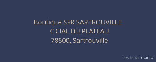 Boutique SFR SARTROUVILLE