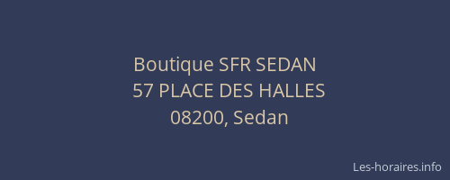 Boutique SFR SEDAN