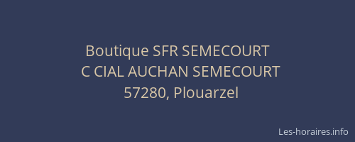 Boutique SFR SEMECOURT