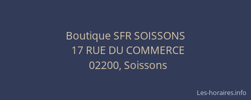 Boutique SFR SOISSONS