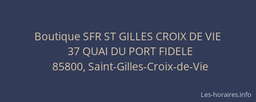 Boutique SFR ST GILLES CROIX DE VIE