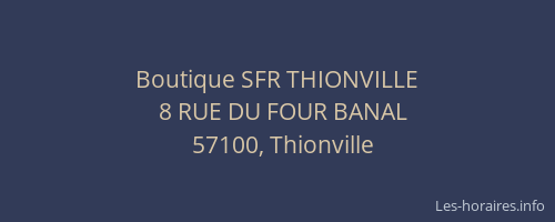 Boutique SFR THIONVILLE