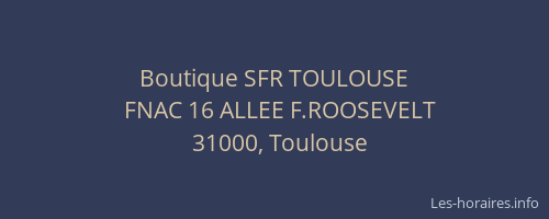 Boutique SFR TOULOUSE