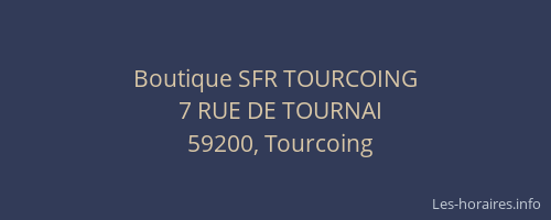 Boutique SFR TOURCOING