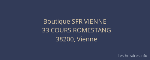 Boutique SFR VIENNE