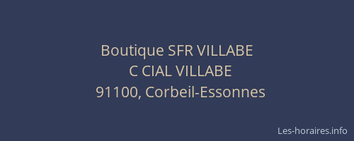 Boutique SFR VILLABE