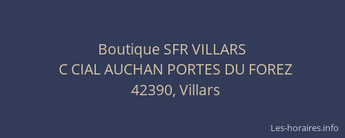 Boutique SFR VILLARS