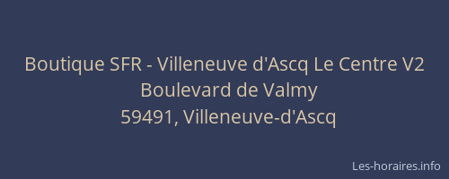 Boutique SFR - Villeneuve d'Ascq Le Centre V2