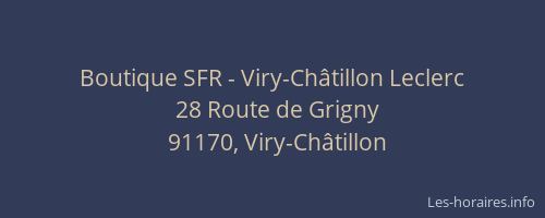 Boutique SFR - Viry-Châtillon Leclerc