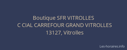 Boutique SFR VITROLLES