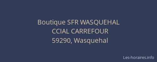 Boutique SFR WASQUEHAL