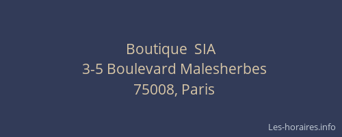 Boutique  SIA
