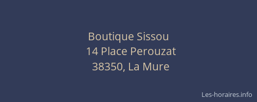 Boutique Sissou