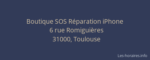 Boutique SOS Réparation iPhone