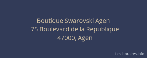 Boutique Swarovski Agen