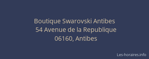 Boutique Swarovski Antibes