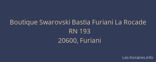 Boutique Swarovski Bastia Furiani La Rocade