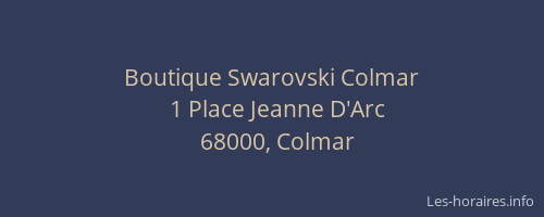 Boutique Swarovski Colmar