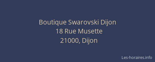 Boutique Swarovski Dijon