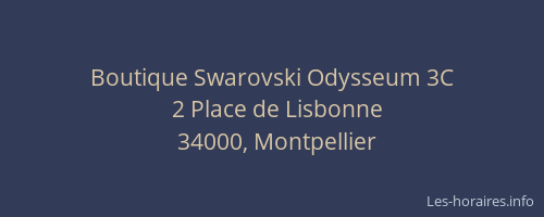 Boutique Swarovski Odysseum 3C