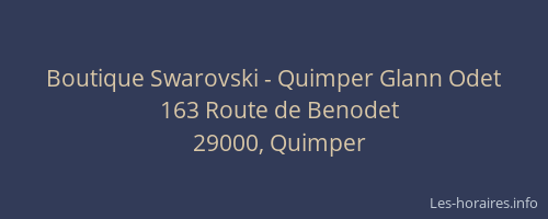 Boutique Swarovski - Quimper Glann Odet