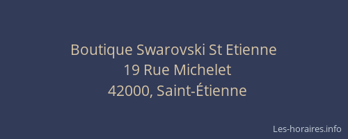 Boutique Swarovski St Etienne