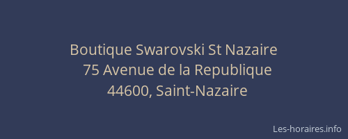 Boutique Swarovski St Nazaire