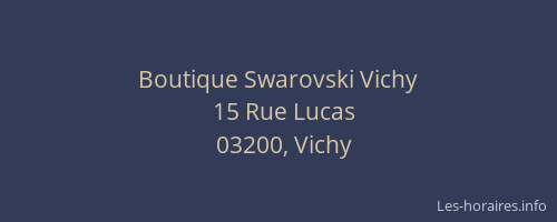 Boutique Swarovski Vichy