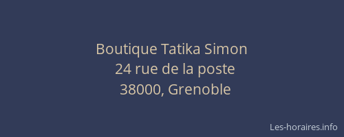 Boutique Tatika Simon
