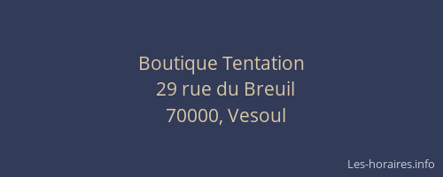 Boutique Tentation