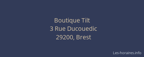 Boutique Tilt