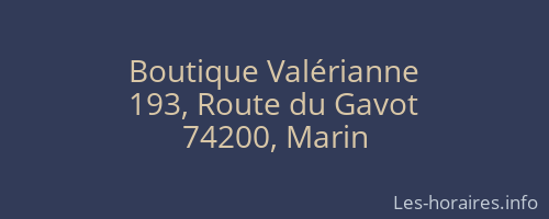 Boutique Valérianne