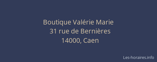 Boutique Valérie Marie