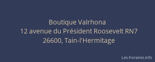 Boutique Valrhona