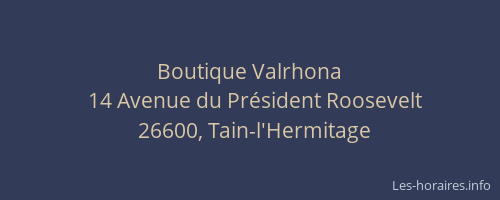 Boutique Valrhona