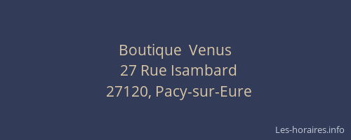 Boutique  Venus