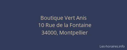 Boutique Vert Anis
