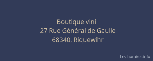 Boutique vini