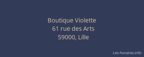 Boutique Violette